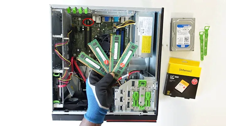 SSD Harddrive and RAM Upgrade on a Fujitsu  Esprimo P920 PC