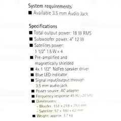 Колонки Fujitsu Soundsystem DS2100P (4223)