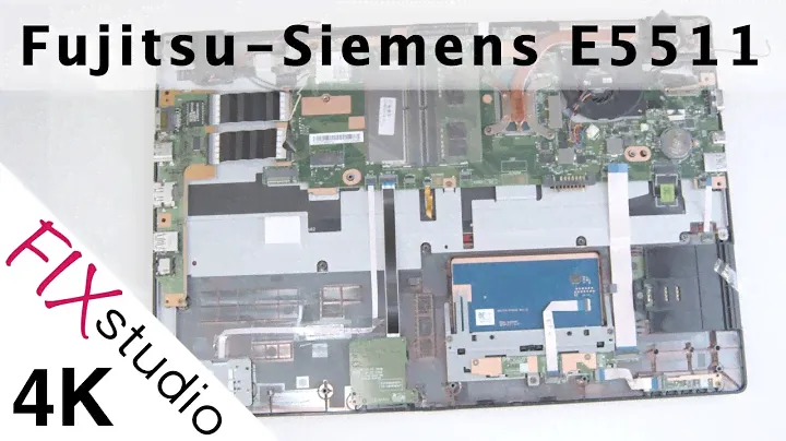 Fujitsu Lifebook E5511 - disassemble [4k]