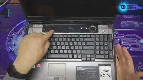 Fujitsu LifeBook N6460 за - 100$ - обзор 17" ноутбука DTR-класса, разборка, тест WOT :)